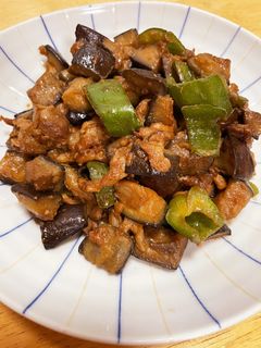 簡単!ナスと豚肉の甘辛炒め-レシピのメイン写真