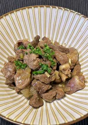 ベネチア風鶏レバーの煮込み-レシピのメイン写真