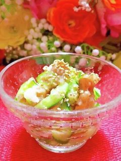 胡瓜とササミのさっぱり梅おろし和え-レシピのメイン写真