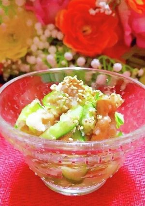 胡瓜とササミのさっぱり梅おろし和え-レシピのメイン写真