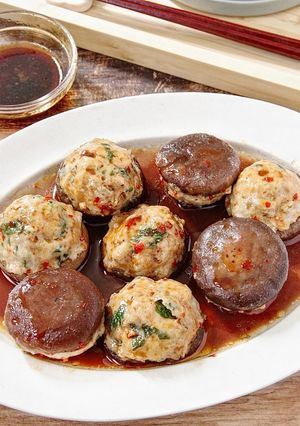 ☆簡単☆椎茸の肉詰め〜ピリ辛だれ〜-レシピのメイン写真