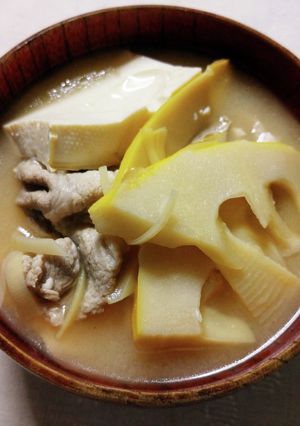 しのんち☆ザックザクな！たけのこ豚汁-レシピのメイン写真