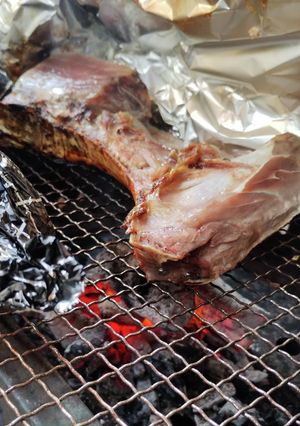 BBQでマグロカマ塩焼き-レシピのメイン写真