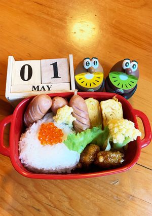 高二長女　お弁当(おむすび2)-レシピのメイン写真