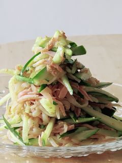 もやし中華サラダ☆きゅうり常備菜☆食パン-レシピのメイン写真