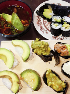 アボカド尽くし寿司セット-レシピのメイン写真
