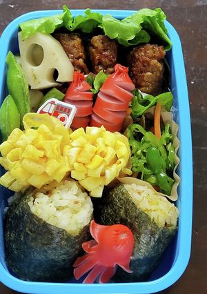 お花の玉子焼き　お弁当　すき間に-レシピのメイン写真
