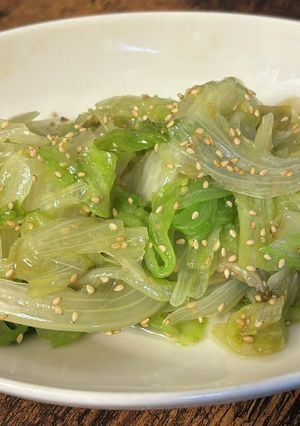 【電子レンジで簡単】レタスのナムル-レシピのメイン写真