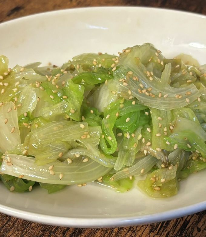 【電子レンジで簡単】レタスのナムル-レシピのメイン写真