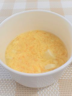 【離乳食中期以降】豆腐たまごスープ-レシピのメイン写真