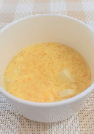 【離乳食中期以降】豆腐たまごスープ-レシピのメイン写真