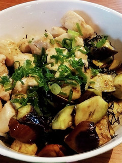 ヘルシー☆なすとささみの旨ダレ丼-レシピのメイン写真
