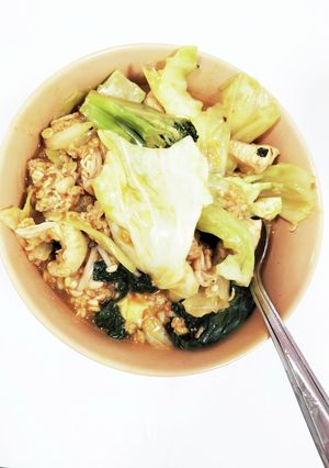 簡単!野菜たっぷりオートミールリゾット-レシピのメイン写真