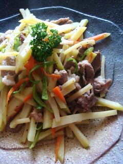 ■豚肉とじゃがいもの炒めもの■-レシピのメイン写真