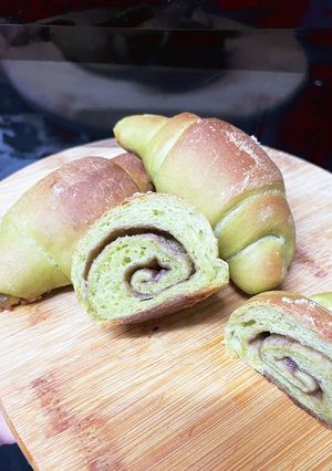 抹茶の餡子入り塩ぱん♡-レシピのメイン写真
