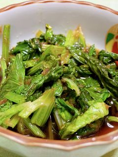 セロリの葉の炒め-レシピのメイン写真