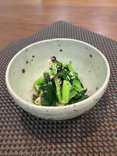 材料3つ!小松菜ののり和え-レシピのメイン写真
