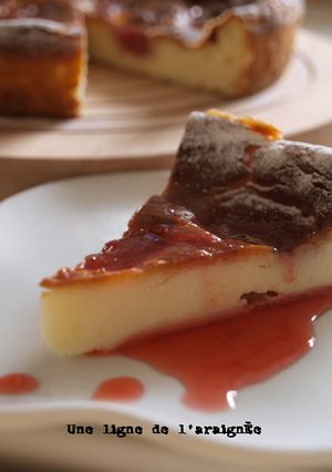いちごのベイクドチーズケーキ-レシピのメイン写真