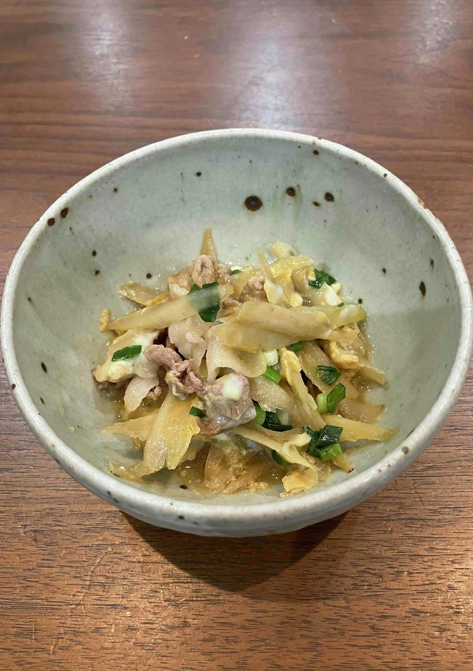 ごぼうと豚肉の卵とじ-レシピのメイン写真