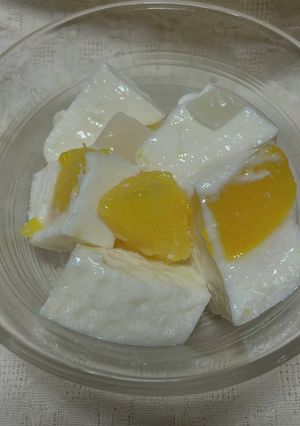 甘酒牛乳果物寒天-レシピのメイン写真