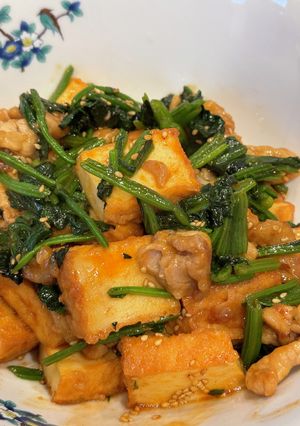 節約！満足！厚揚げのコチュジャン炒め-レシピのメイン写真
