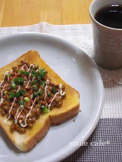 納豆マヨトースト☆-レシピのメイン写真