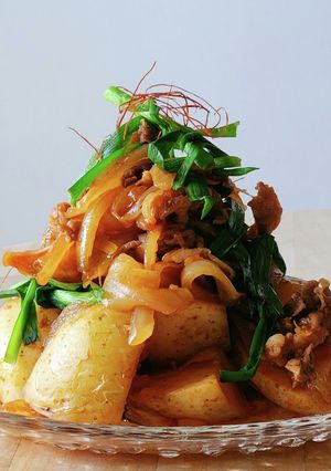レンジde韓国スタミナ肉じゃが☆作り置き-レシピのメイン写真