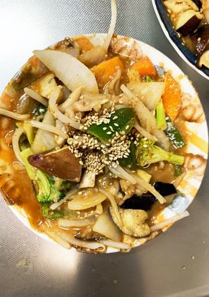 レンジ簡単きな粉ウスターナムル味甘酢酢豚-レシピのメイン写真