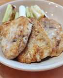 焼き肉のタレでメカジキステーキ