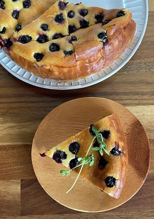 ブルーベリーチーズケーキ-レシピのメイン写真