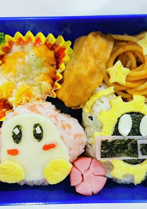 カービィ☆ワドルディ☆マホロア☆キャラ弁-レシピのメイン写真