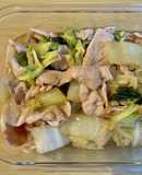 白菜消費！豚こま白菜の無水中華丼