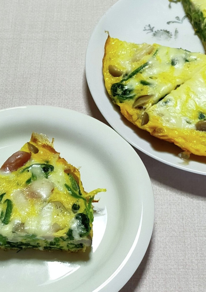 ピザ風ほうれん草のオムレツ-レシピのメイン写真