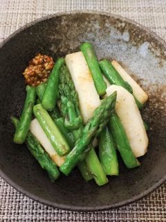 アスパラガスとやまといものソテー-レシピのメイン写真