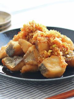 鰆の竜田揚げ~黒酢ねぎだれ~-レシピのメイン写真