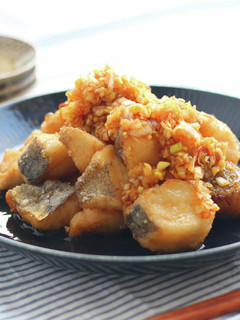鰆の竜田揚げ~黒酢ねぎだれ~-レシピのメイン写真