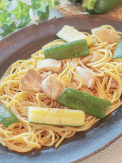 ズッキーニと鶏肉の和風パスタ-レシピのメイン写真