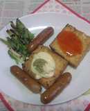 絹厚揚げ・九条ネギ・ウインナーの網焼き