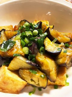 ナスと厚揚げの焼き肉のタレ炒め-レシピのメイン写真