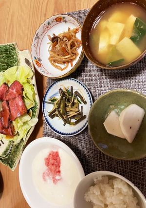シニアのごはん74歳母の食卓　5/2夕食-レシピのメイン写真