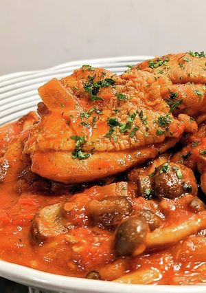 鶏肉のトマトソース煮込み-レシピのメイン写真