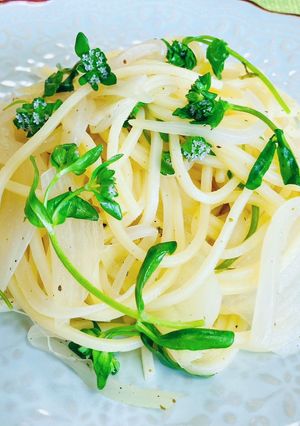 野草パスタ　ノジシャ(ラプンツェル)-レシピのメイン写真