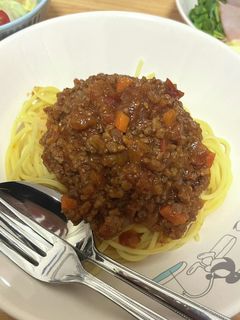 我が家のミートソースパスタ-レシピのメイン写真