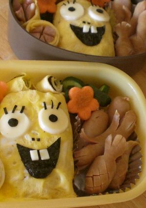 *スポンジボブ☆キャラ弁*-レシピのメイン写真