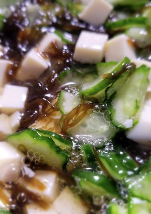 豆腐ときゅうりのもずく酢物-レシピのメイン写真