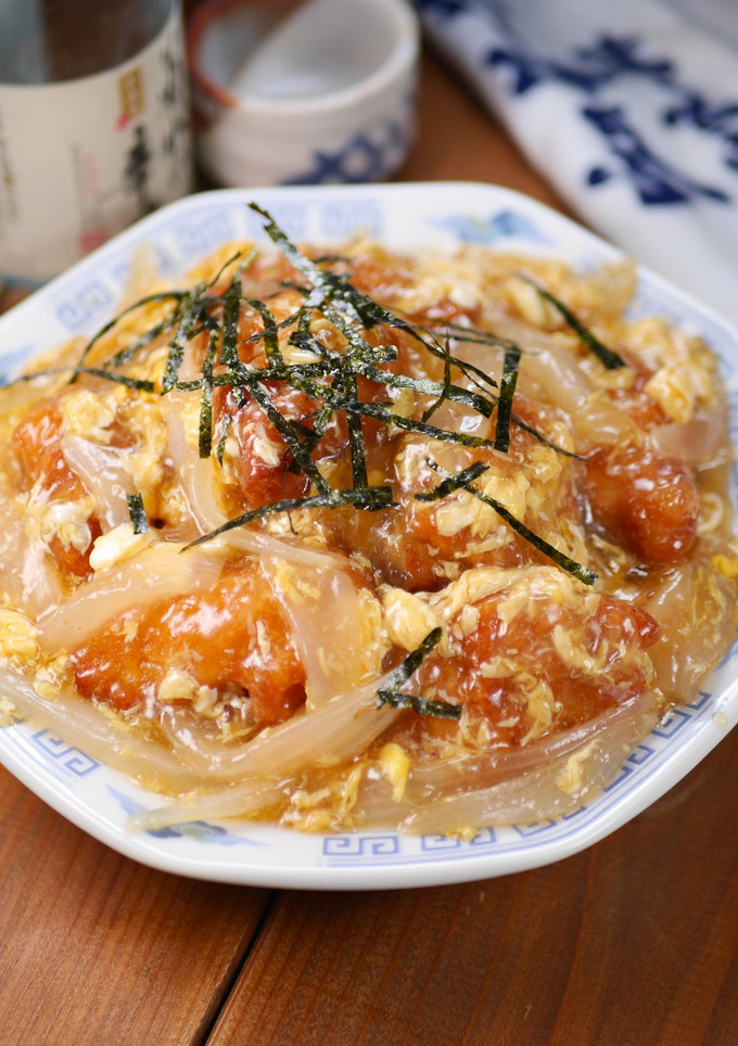とろとろ卵と玉葱のあんかけ唐揚げ-レシピのメイン写真