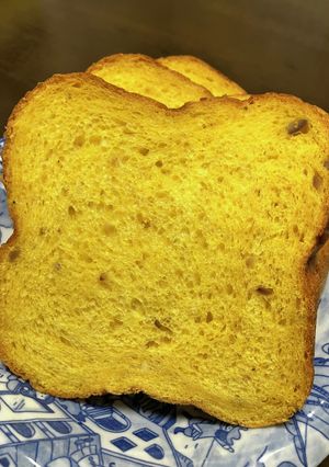 かぼちゃと甘栗の食パン　ホームベーカリー-レシピのメイン写真