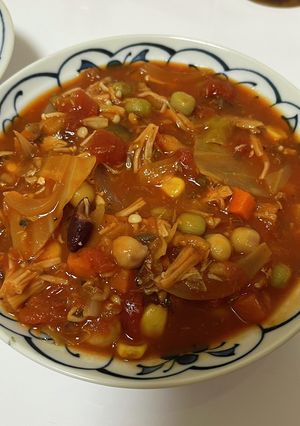 たんぱく質たっぷり！さば缶トマト煮-レシピのメイン写真