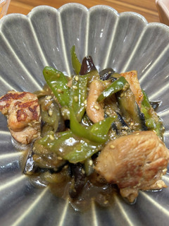 鶏肉と茄子ピーマンの塩麹黒酢炒め♡-レシピのメイン写真