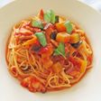タコとツナの冷製ラタトゥイユパスタ